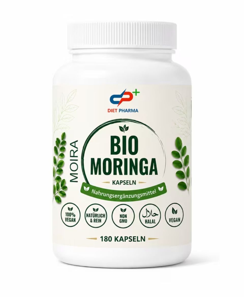 Diet Pharma Plus – Moringa Pulver Kapseln – 180 Kapseln